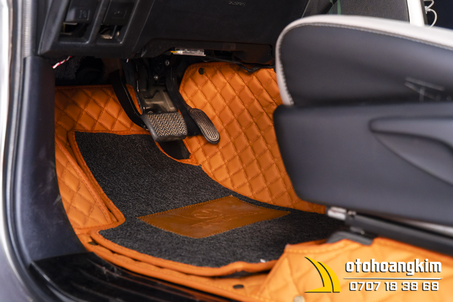 Thảm 5D Da Kim Tuyến Cho Xe 7 Chỗ - Ảnh 5
