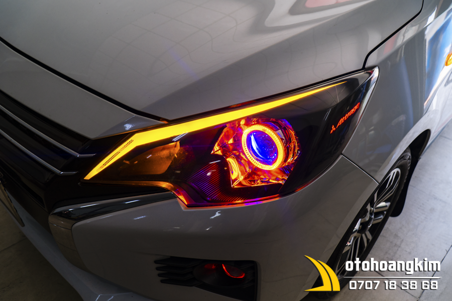 Độ Đèn Xe Mitsubishi Attrage - Ảnh 7