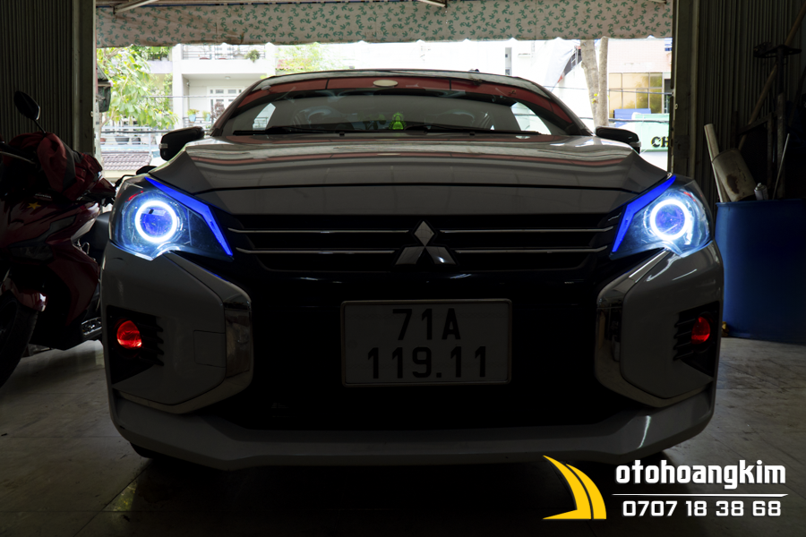 Độ Đèn Xe Mitsubishi Attrage - Ảnh 2