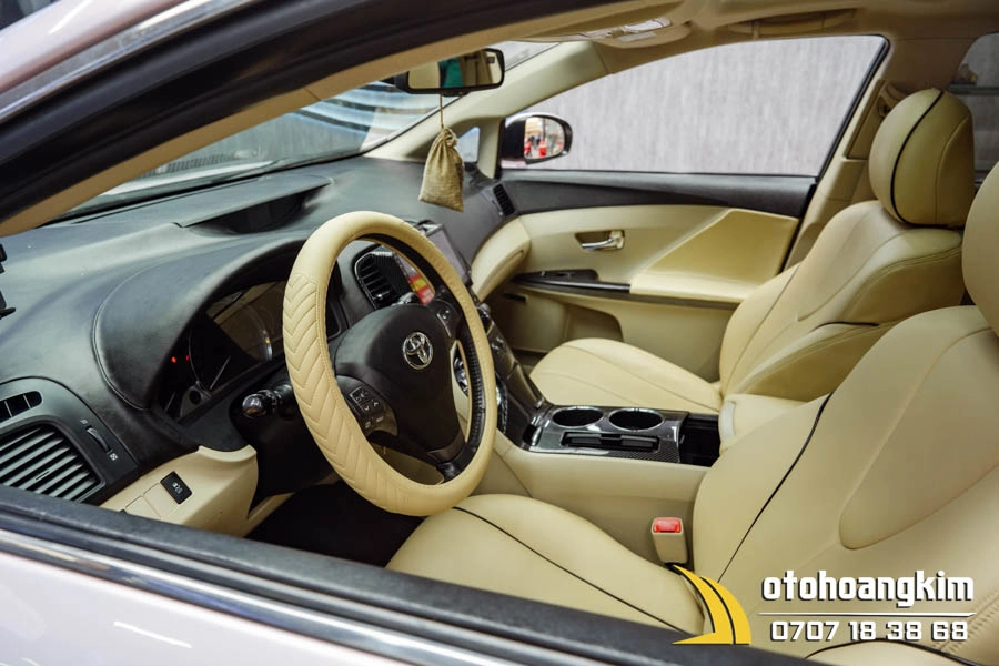 Bọc Vô Lăng Màu Kem Cho Toyota Venza - Ảnh 5