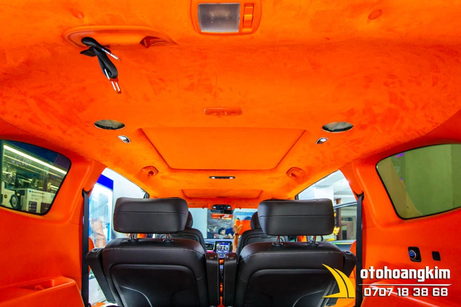 Đổi Màu Nội Thất Hyundai Custin Màu Cam - Ảnh 12