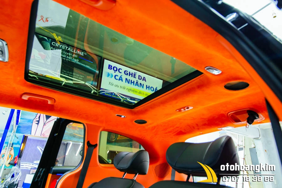 Đổi Màu Nội Thất Hyundai Custin Màu Cam - Ảnh 11
