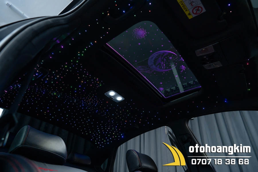 Led trần sao rơi xe Kia K3 lung linh, sang trọng - Ảnh 5