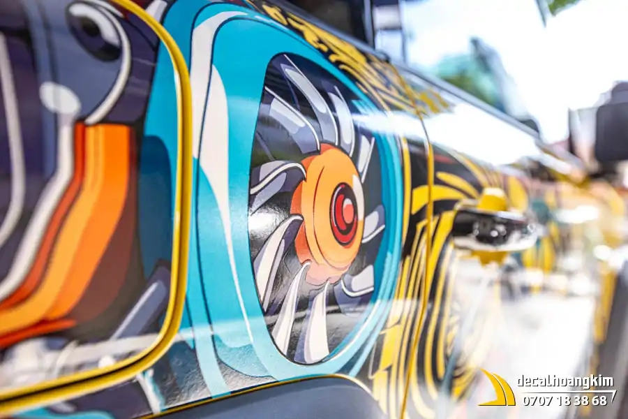 Tem xe Vinfast VF3 - Mẫu tem UV phong cách nghệ thuật - Ảnh 8