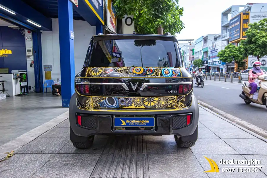 Tem xe Vinfast VF3 - Mẫu tem UV phong cách nghệ thuật - Ảnh 11