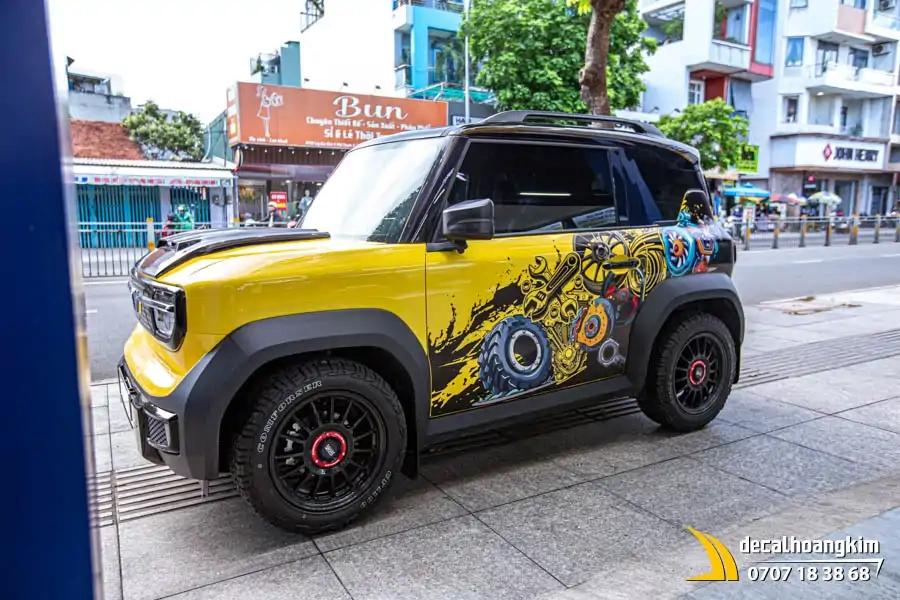 Tem xe Vinfast VF3 - Mẫu tem UV phong cách nghệ thuật - Ảnh 10