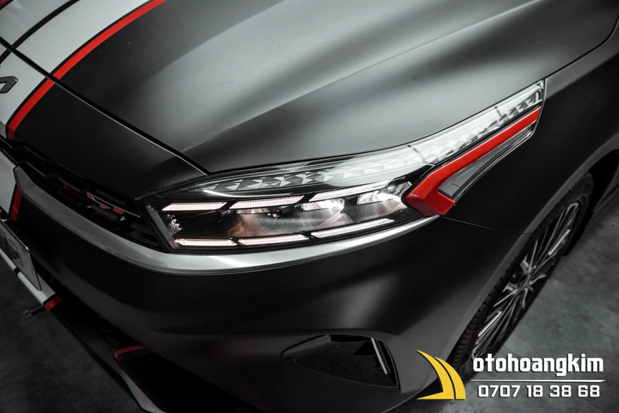 Wrap Đổi Màu Kết Hợp Tem Dọc Cho Xe KIA K3 - Ảnh 5