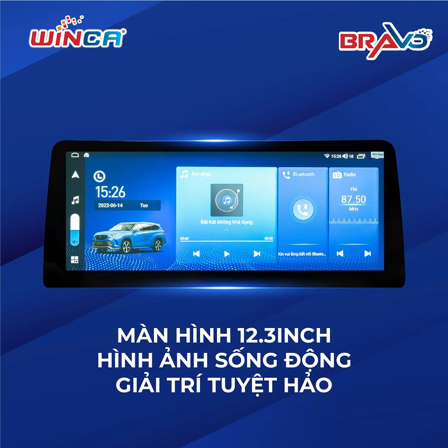 Màn hình android Winca S300+ Pro 360 12.3 inch thông dụng - Ảnh 8