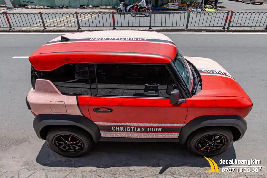 Tem xe Vinfast VF3 - Mẫu tem Dior sang trọng - Ảnh 6