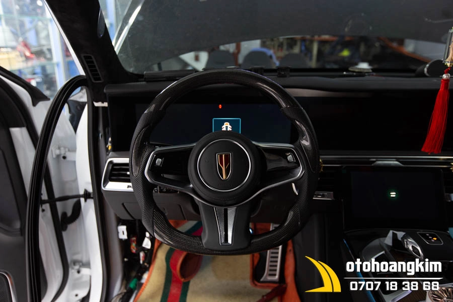 Vô Lăng Độ Thể Thao Carbon Phối Da - Ảnh 3