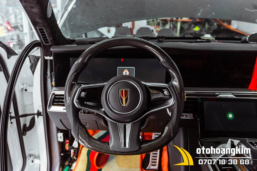 Vô Lăng Độ Thể Thao Carbon Phối Da - Ảnh 2