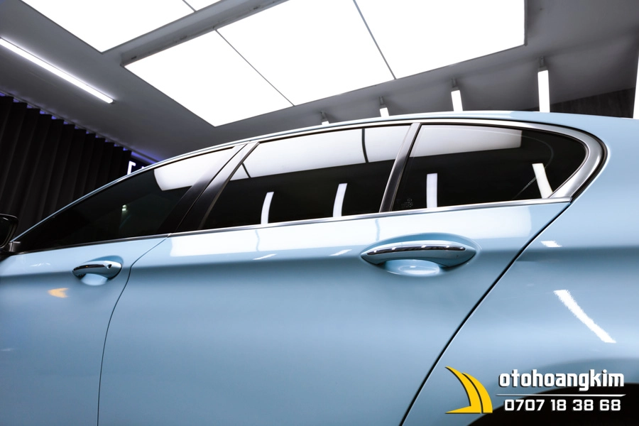 Dán Đổi Màu Candy Xanh Nhạt Xe Bmw - Ảnh 7