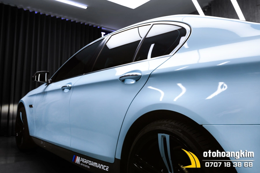 Dán Đổi Màu Candy Xanh Nhạt Xe Bmw - Ảnh 19