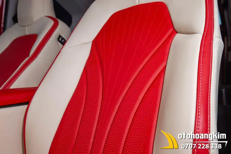 Bọc Áo Ghế VF3 Đỏ - Kem - Ảnh 4