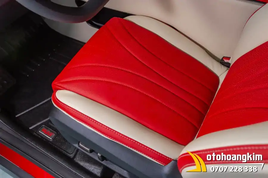 Bọc Áo Ghế VF3 Đỏ - Kem - Ảnh 2