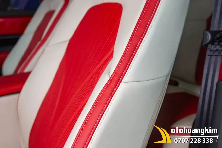 Bọc Áo Ghế VF3 Đỏ - Kem - Ảnh 3