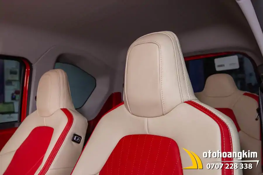 Bọc Áo Ghế VF3 Đỏ - Kem - Ảnh 5
