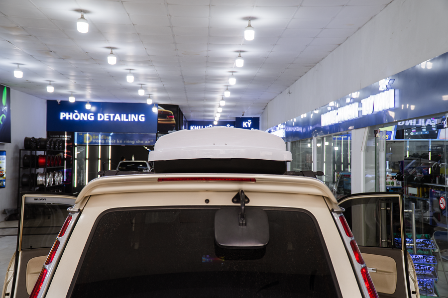 Hộp Đựng Đồ Nóc Xe Shiturui 700L Trắng - Ảnh 3