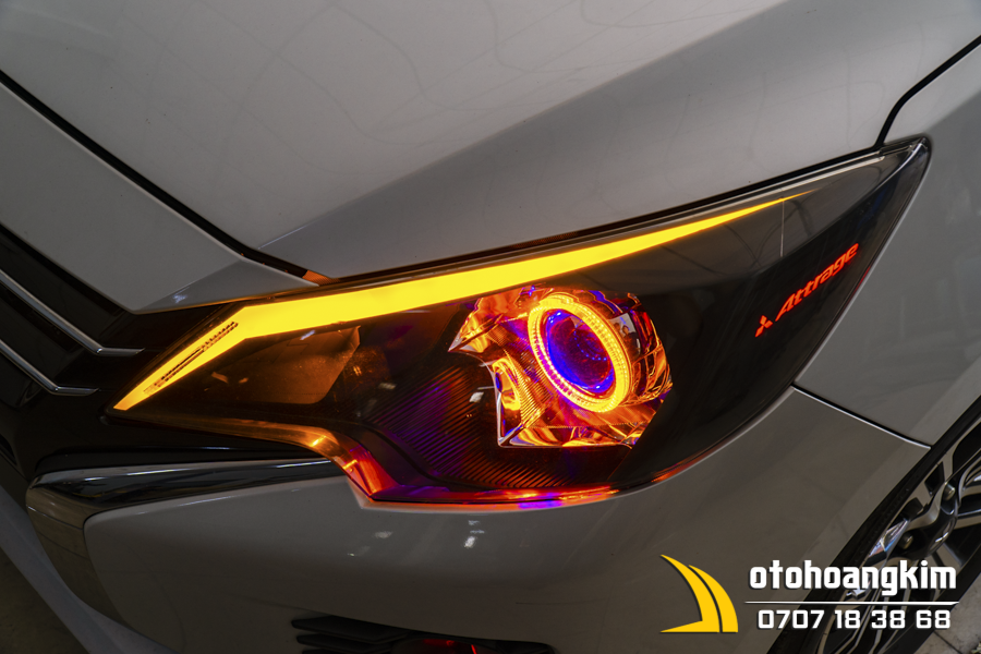 Độ Đèn Xe Mitsubishi Attrage - Ảnh 1