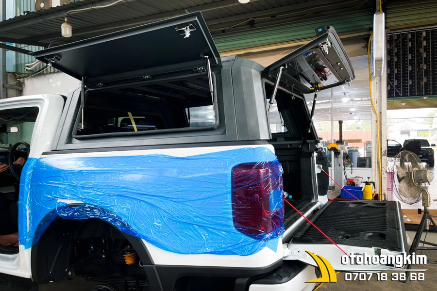 Nắp Thùng Cao Bằng Sắt Cho Xe Bán Tải Kiểu 3 Cửa - Ảnh 3