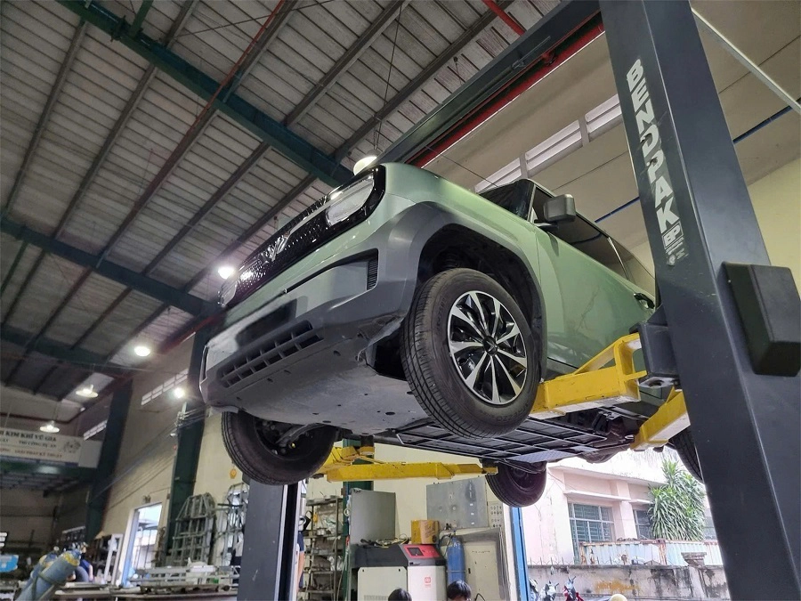 Ốp bảo vệ pin VF3 thép mạ kẽm sơn tĩnh điện - Ảnh 1