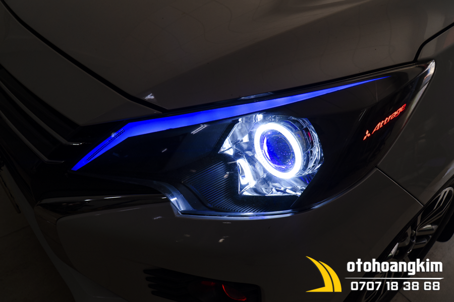 Độ Đèn Xe Mitsubishi Attrage - Ảnh 3