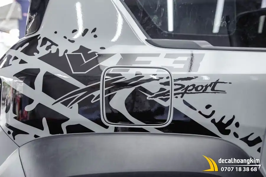 Tem xe Vinfast VF3 - Mẫu tem số 168 thể thao - Ảnh 4