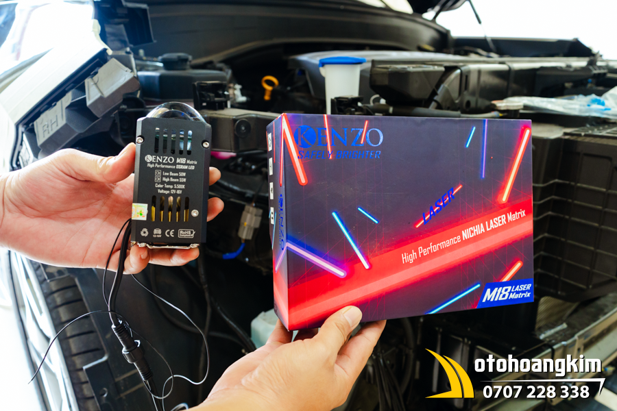 Palisade Nâng Cấp Đèn Bi Cos Pha Kenzo M18 Laser Matrix - Ảnh 5