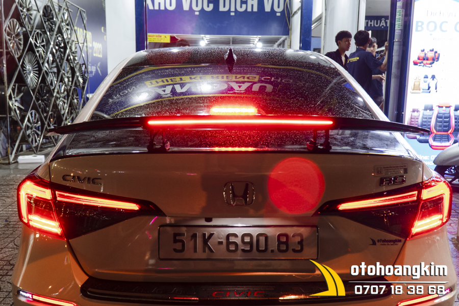 Đuôi Cá Cao Cacbon Có Điện Thông Dụng Honda Civic 2022 - Ảnh 5