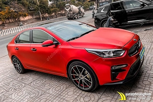 Dán đổi màu đỏ mờ Kia Cerato