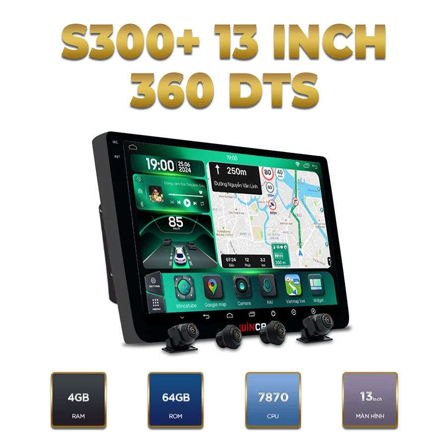 Màn hình android Winca S300+ Pro 360 2K DTS 13 inch - Ảnh 1
