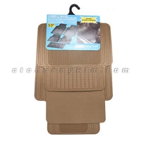 Thảm thông dụng 4 chỗ mỏng kem