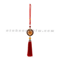 Dây treo cẩm thạch phật Quan Âm (dây đỏ)