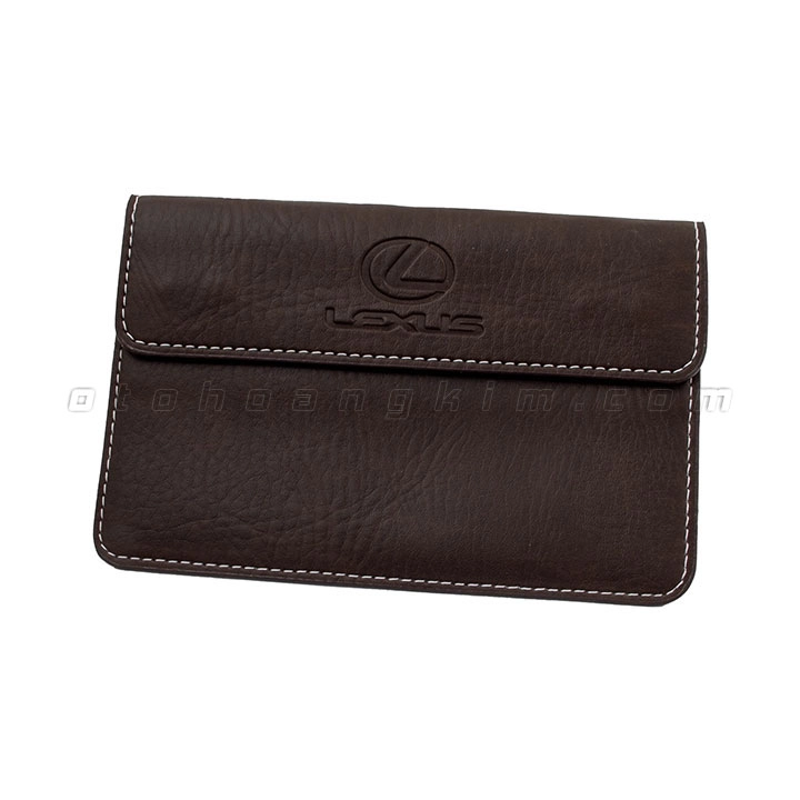 Bóp da nhỏ đựng giấy tờ Lexus