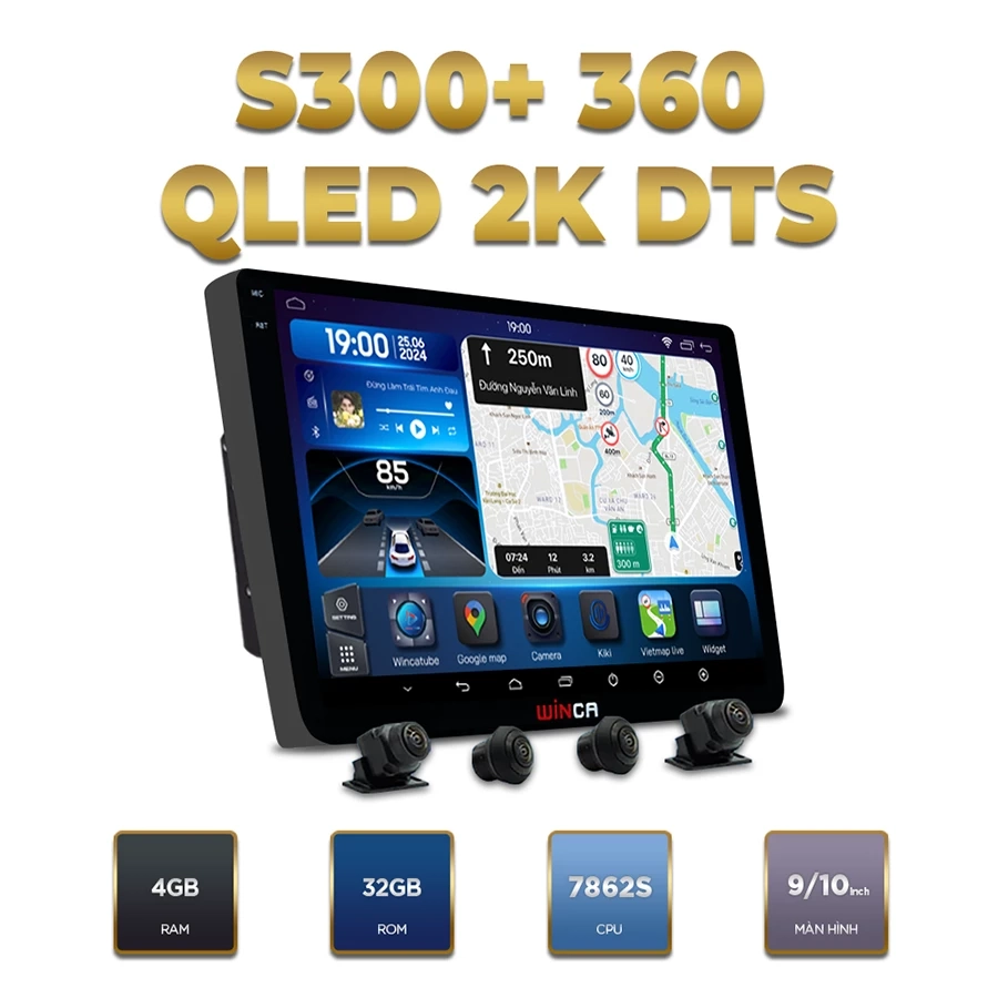 Màn hình android Winca S300+ Pro 360 QLED 2K DTS 9 inch - Ảnh 1