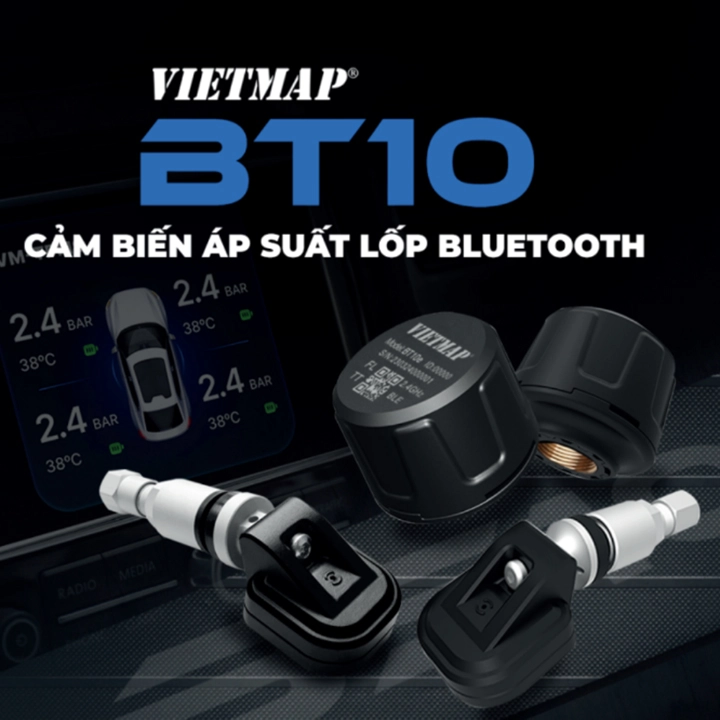 Cảm Biến Áp Suất Lốp Vietmap BT10 (ngoài)