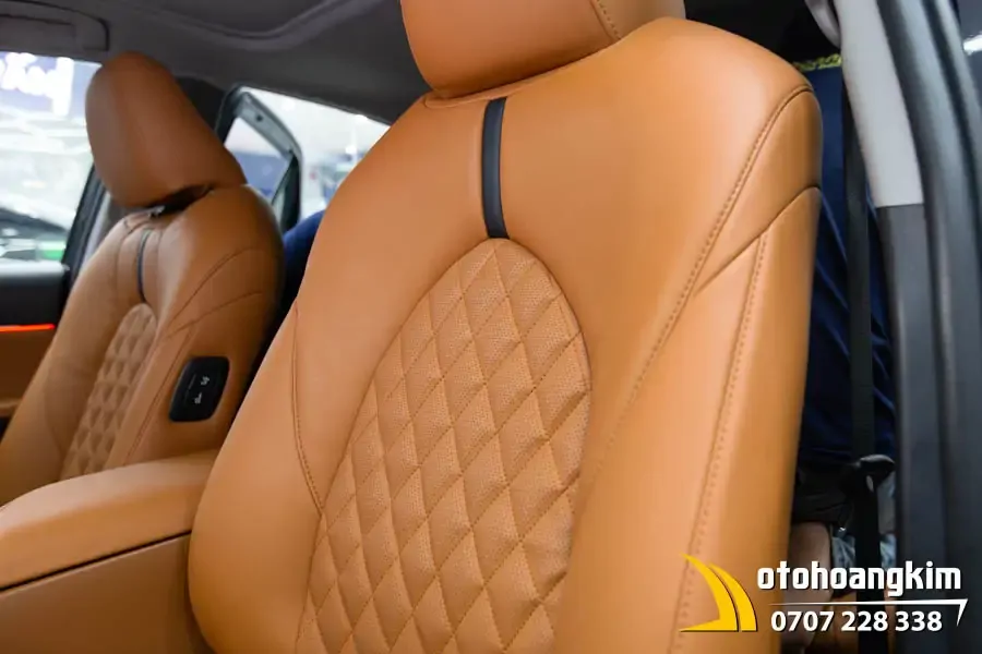 Đổi Màu Nội Thất Nâu Cam Xe Camry - Ảnh 5