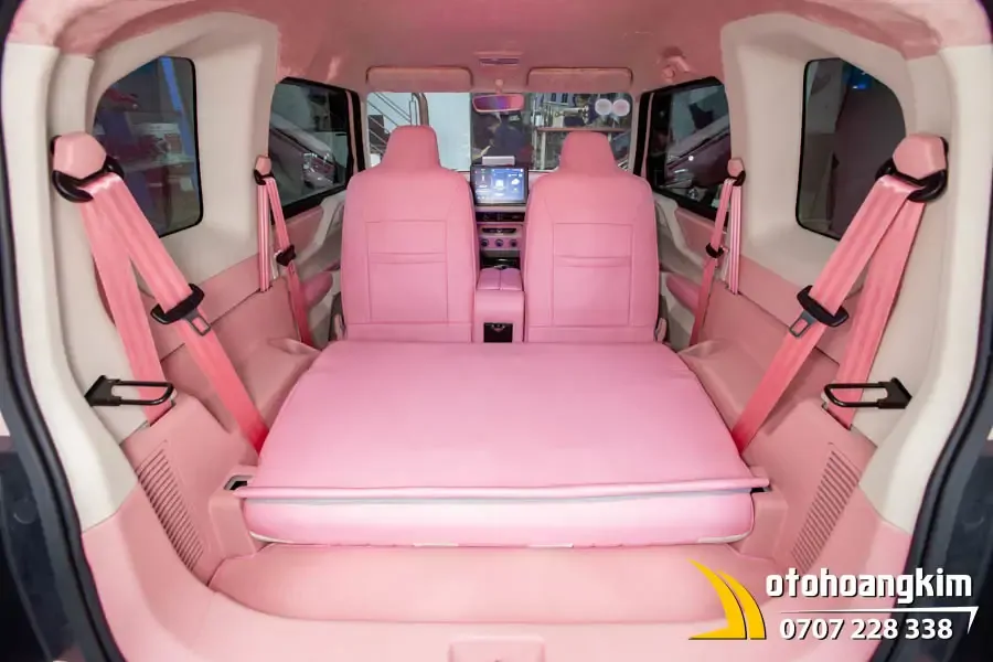 Đổi Màu Nội Thất Hồng - Trắng Xe VF3 - Ảnh 3