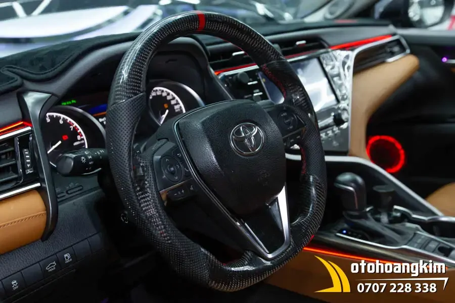 Đổi Màu Nội Thất Nâu Cam Xe Camry - Ảnh 4