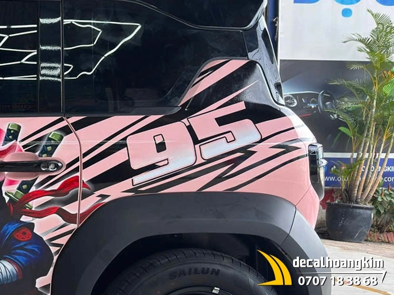 Tem Xe Vinfast VF3 - Mẫu tem heo hồng cool ngầu - Ảnh 1