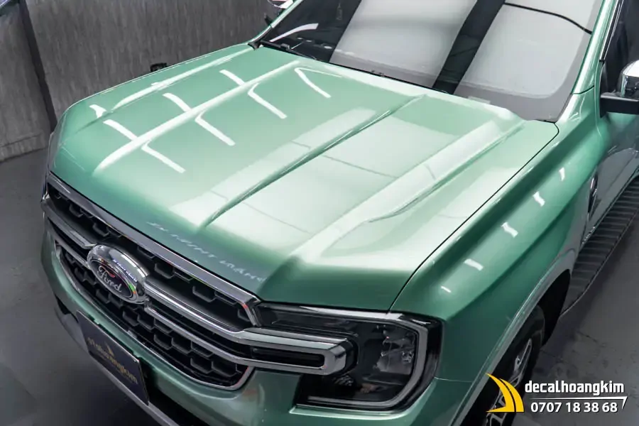 Dán đổi màu xanh ngọc (Mint Green) xe Ford Everest - Ảnh 6