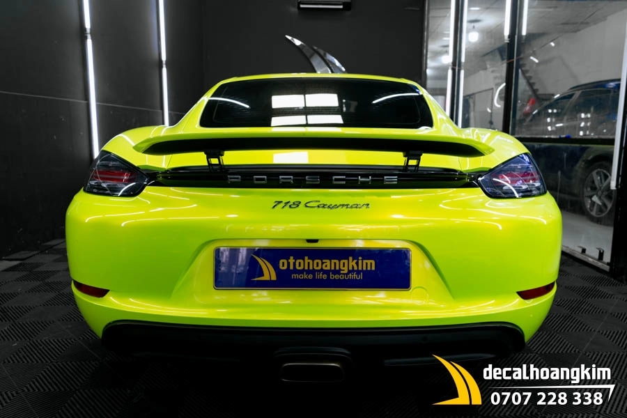 Dán đổi màu Acid Lime (RB07-HD) xe Porsche - Ảnh 1