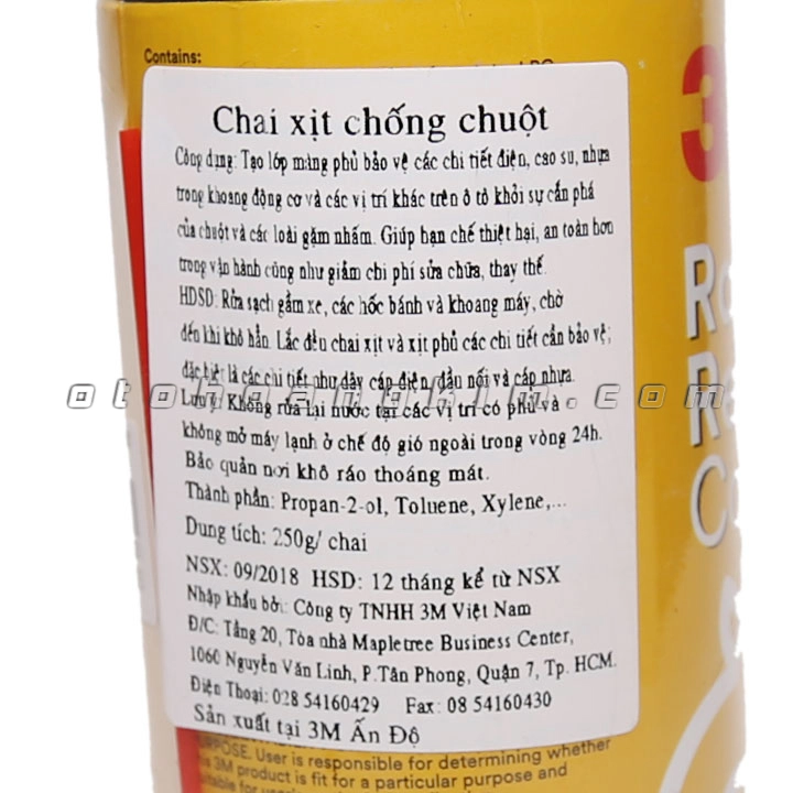 Dung dịch vệ sinh 3M Rodent Repellant Coating