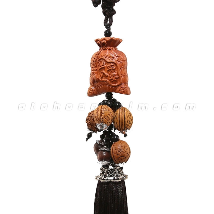 Dây treo gỗ túi tiền (dây đen)