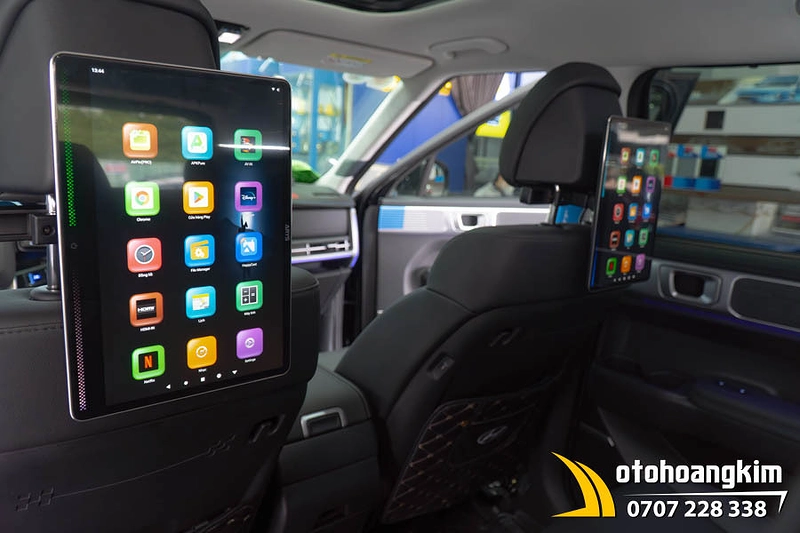 Màn hình gối android 12.3 inch có khe sim (4/64) (Hộp 2 màn) SantaFe