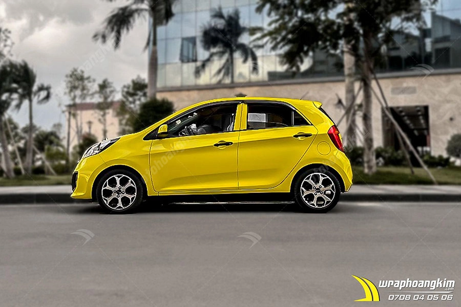 Dán đổi màu Candy vàng chanh pha lê Kia Morning - Ảnh 1