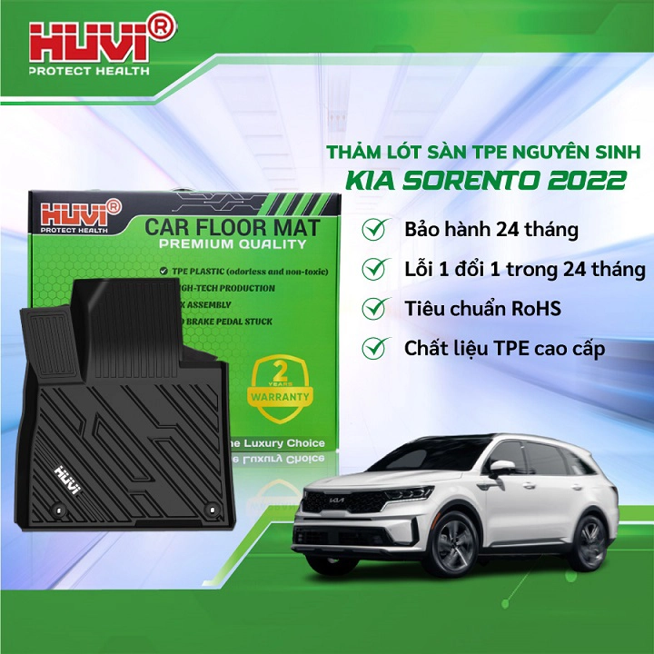 Thảm Lót Sàn Huvi Kia Sorento 2021 3D