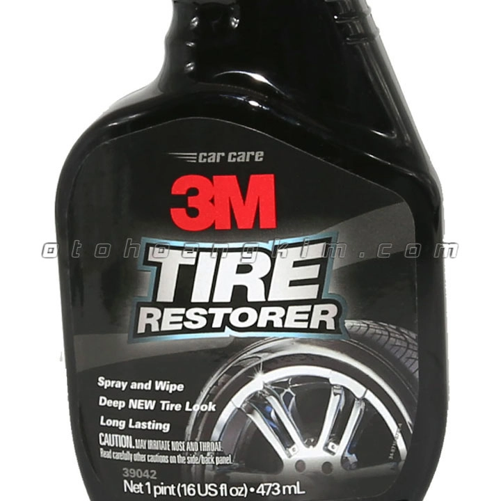 Dung dịch bảo dưỡng 3M Tire Restorer xịt bóng lốp xe 473ml