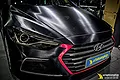 Dán đổi màu nhôm xước đen Hyundai Elantra - ảnh 4