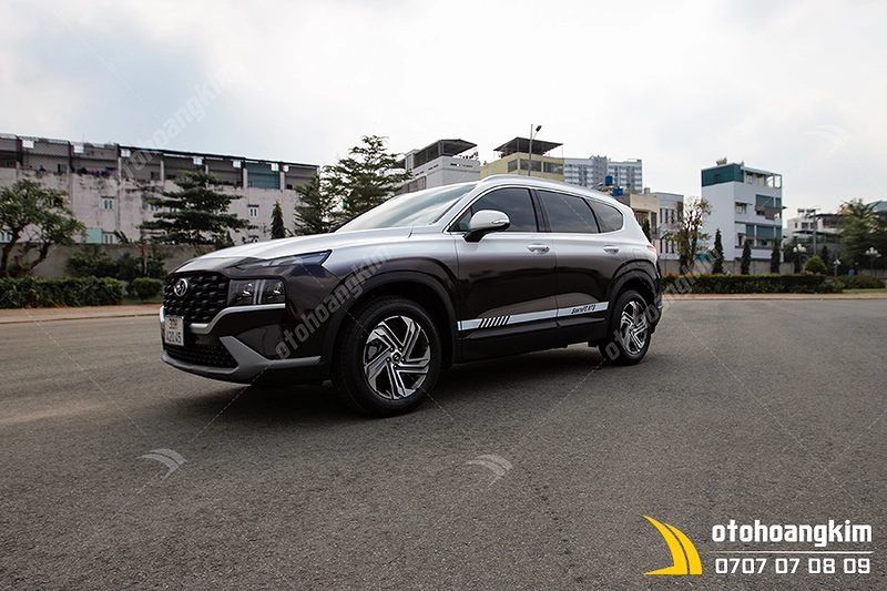 Dán Đổi Màu Hyundai Santafe Black Shift